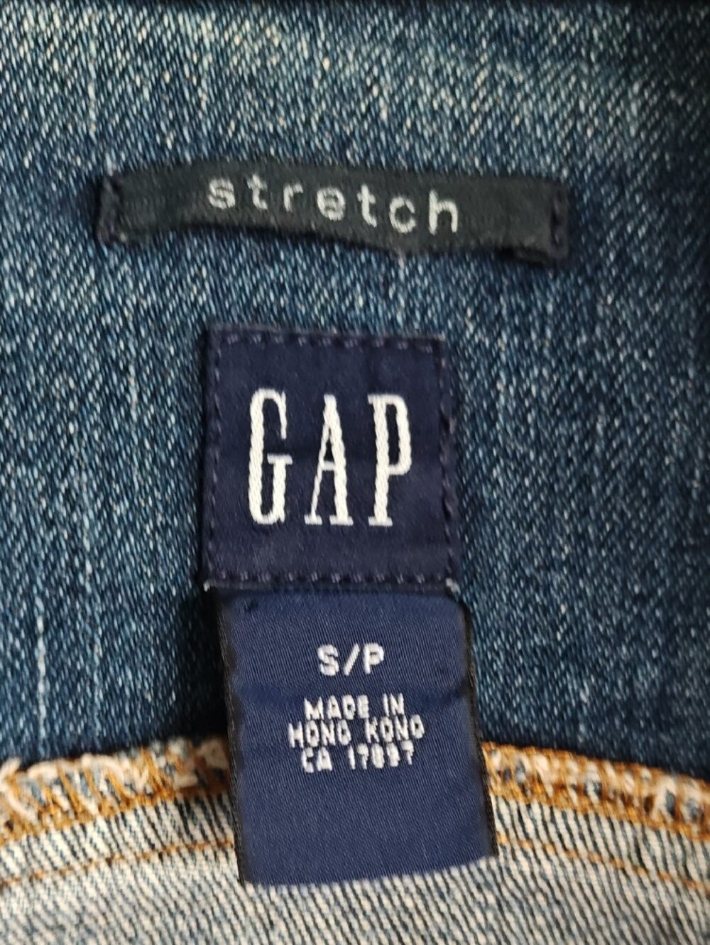 GAP Women's Medium Blue Denim Jacket with Stand Collar Like New ❤️ - Picture 6 of 10
